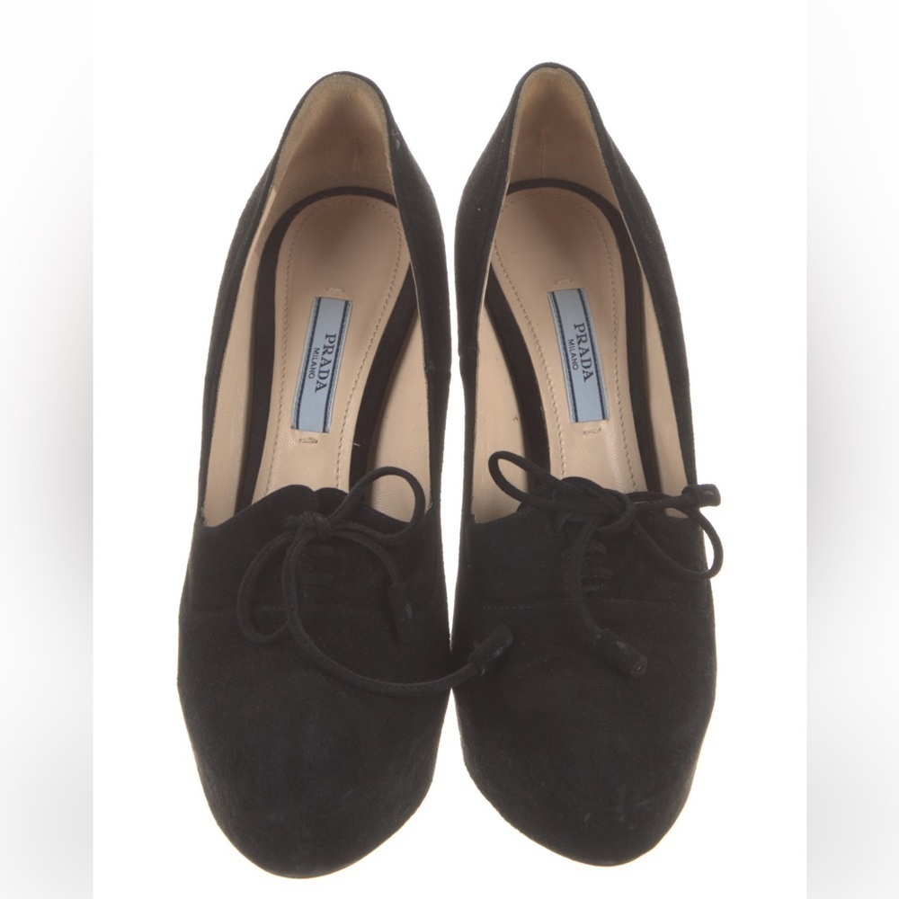 PRADA Authentic gorgeous black platform heels! Size 38